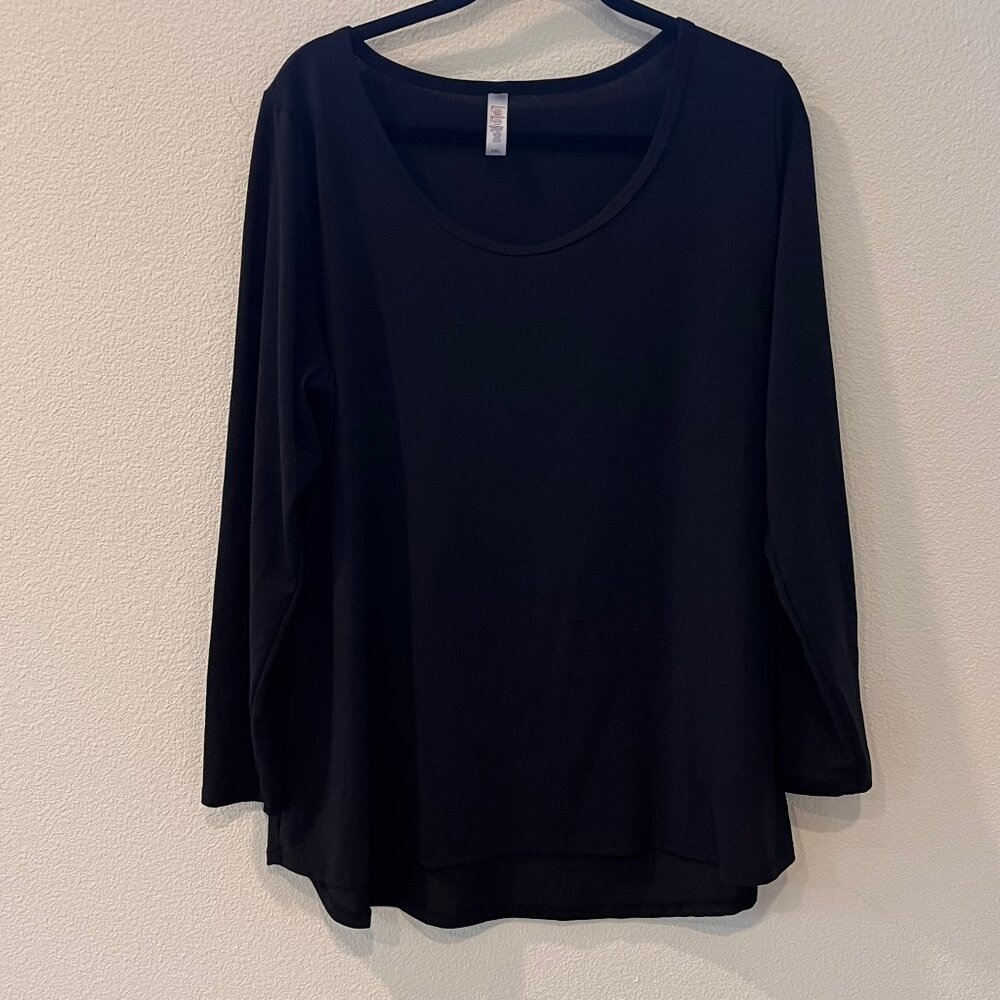 LulaRose Black Long Sleeve T Shirt